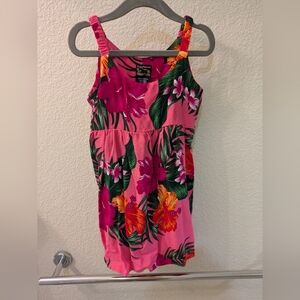 Tropical Pink Floral Dress